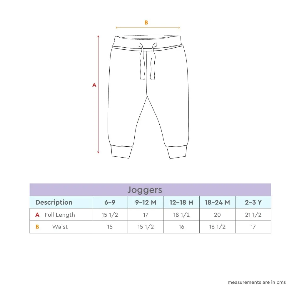 100% Cotton Full Length Boy Joggers, Green