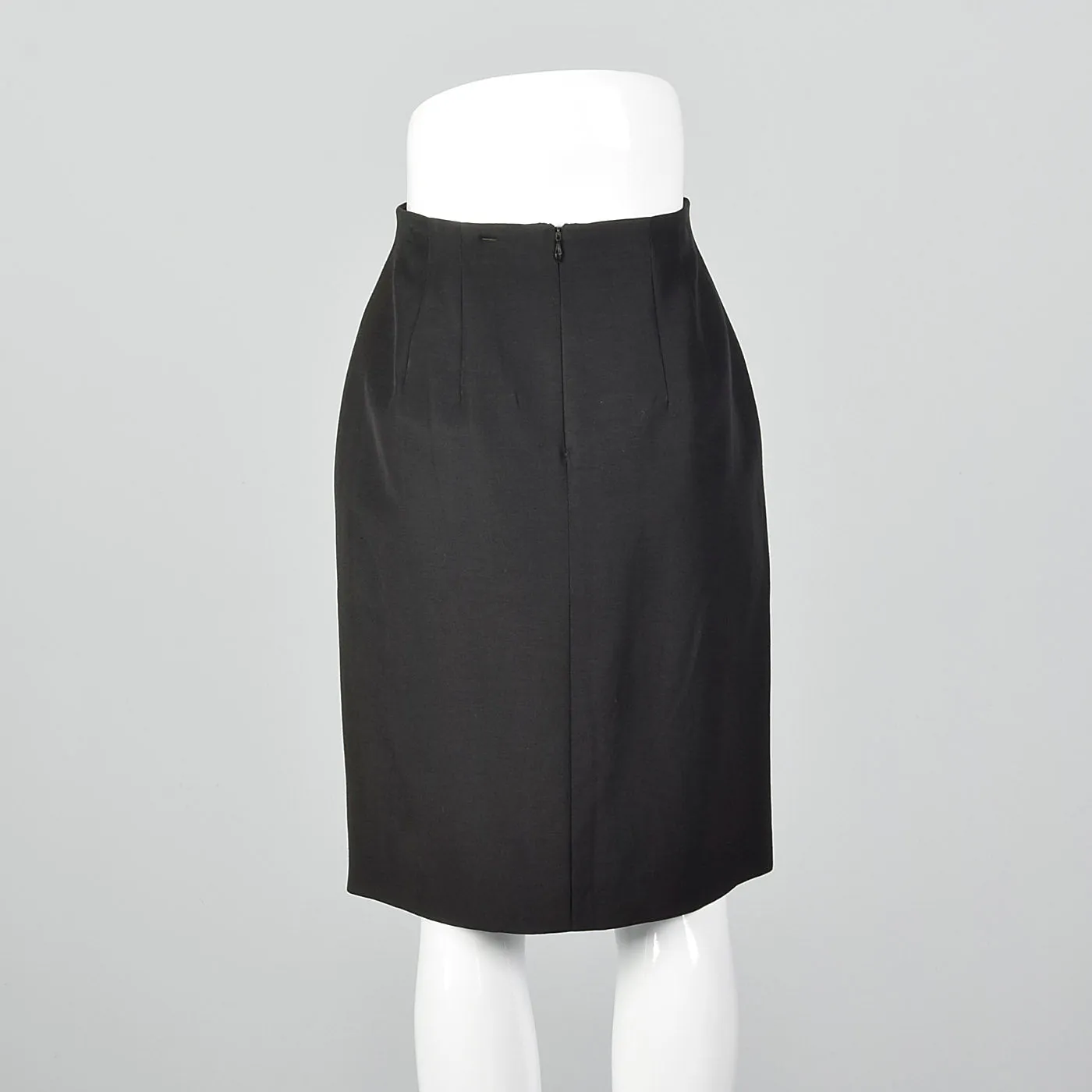 1990s Jil Sander Black Pencil Skirt