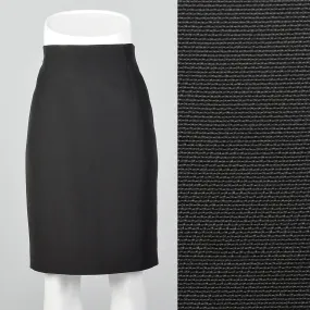 1990s Jil Sander Black Pencil Skirt