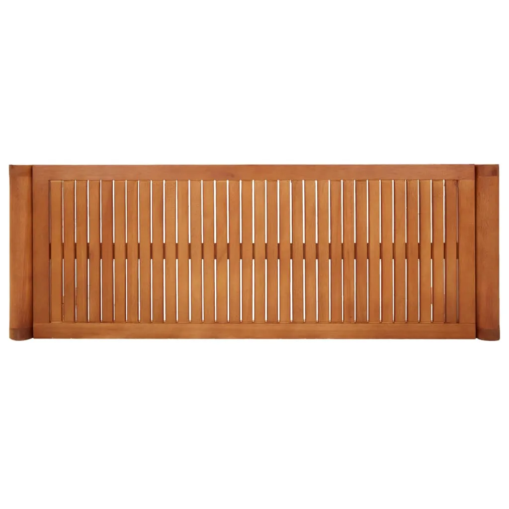 2-Seater Garden Bench 120 cm  Solid Eucalyptus Wood
