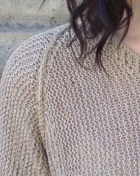 #305W Casual Garter Stitch Pullover