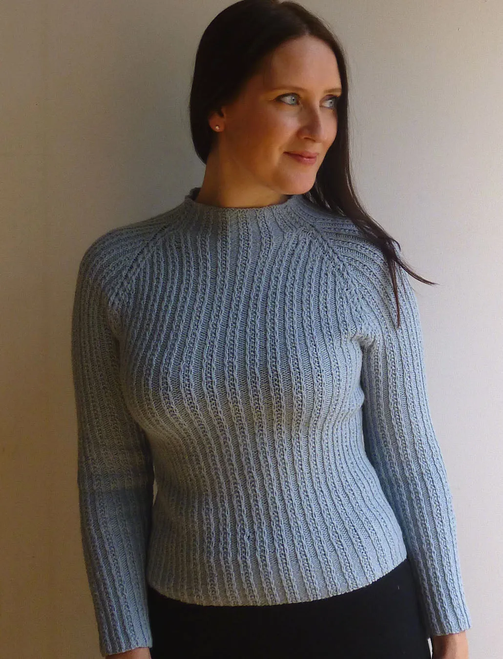 #324 Chic Seed Stitch Ribbed Pullover