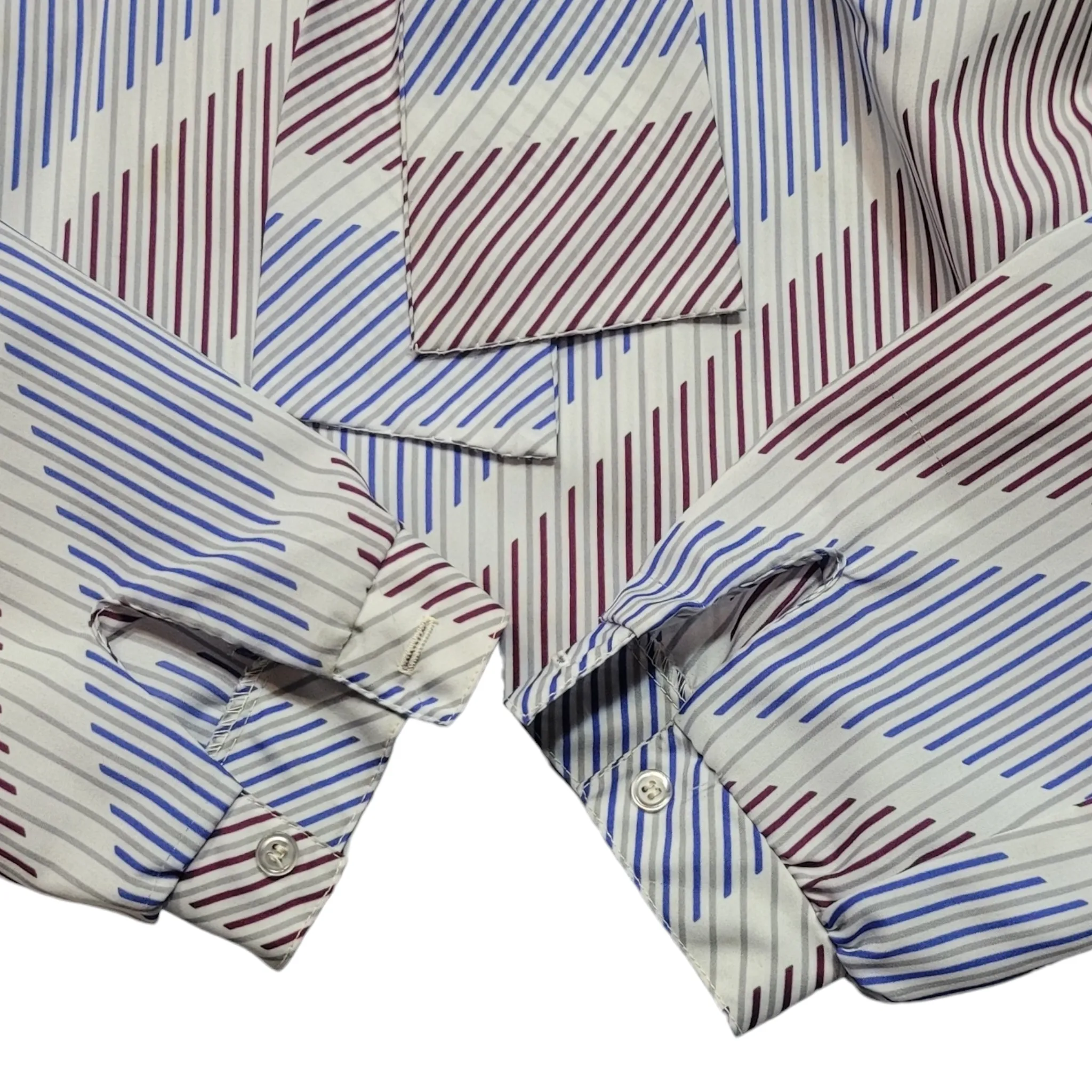 70s Vintage Stripe Secretary Blouse With Bow The Petite Concept Size S