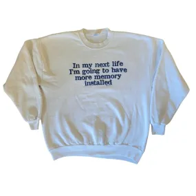 90's Vintage Jerzees Graphic Text Crewneck Sweatshirt