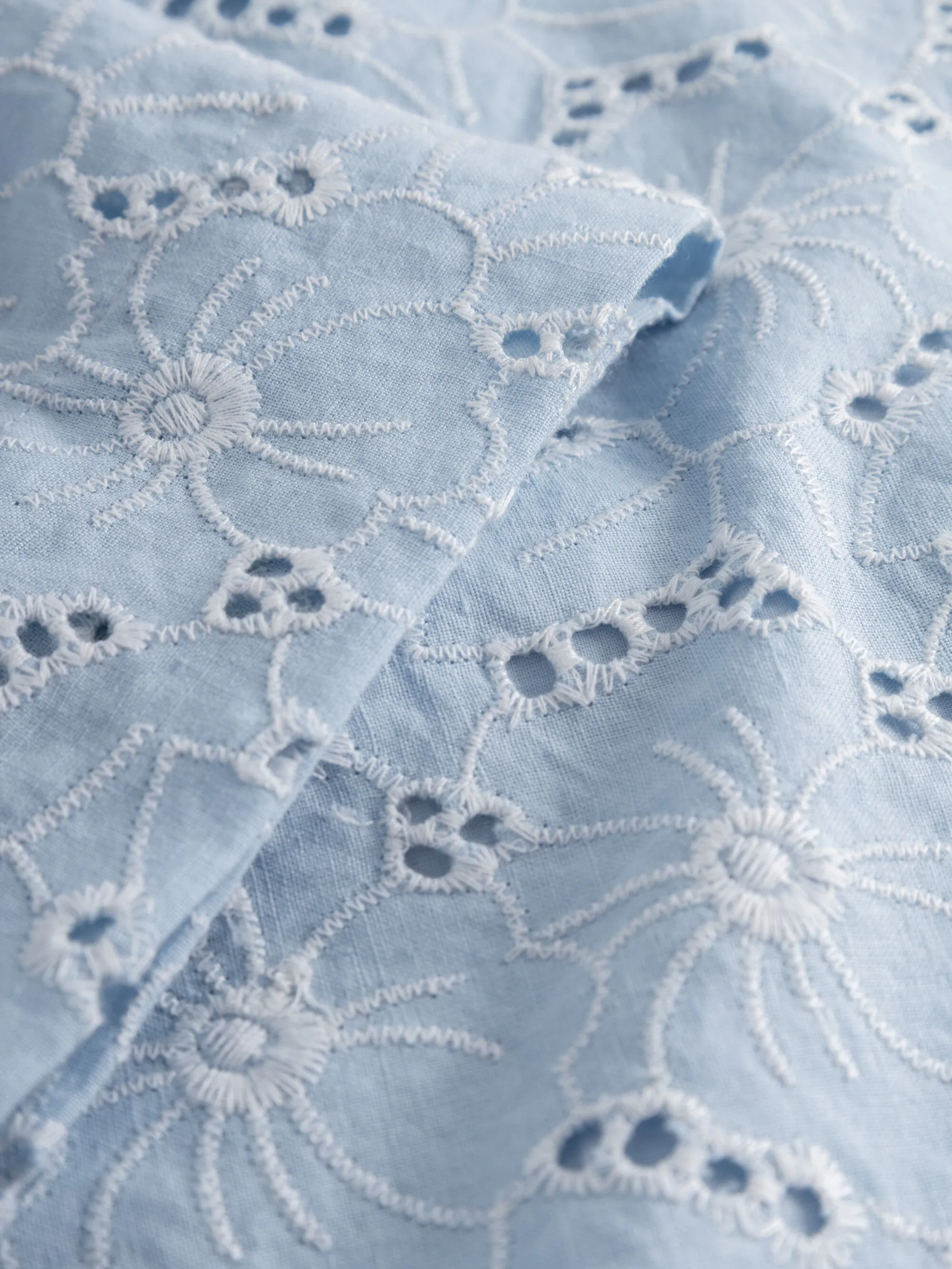 A-shape broderi anglaise dress - GOTS/Vegan - Skyway