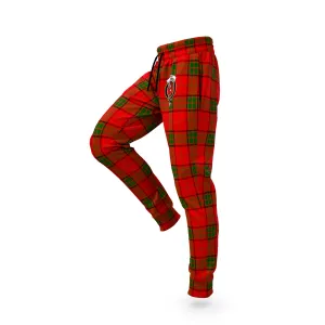 Adair Tartan Joggers Pants with Family Crest