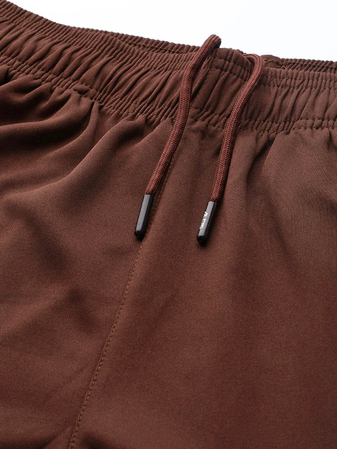 Alcis Women Brown Straight Fit Solid Outdoor Joggers