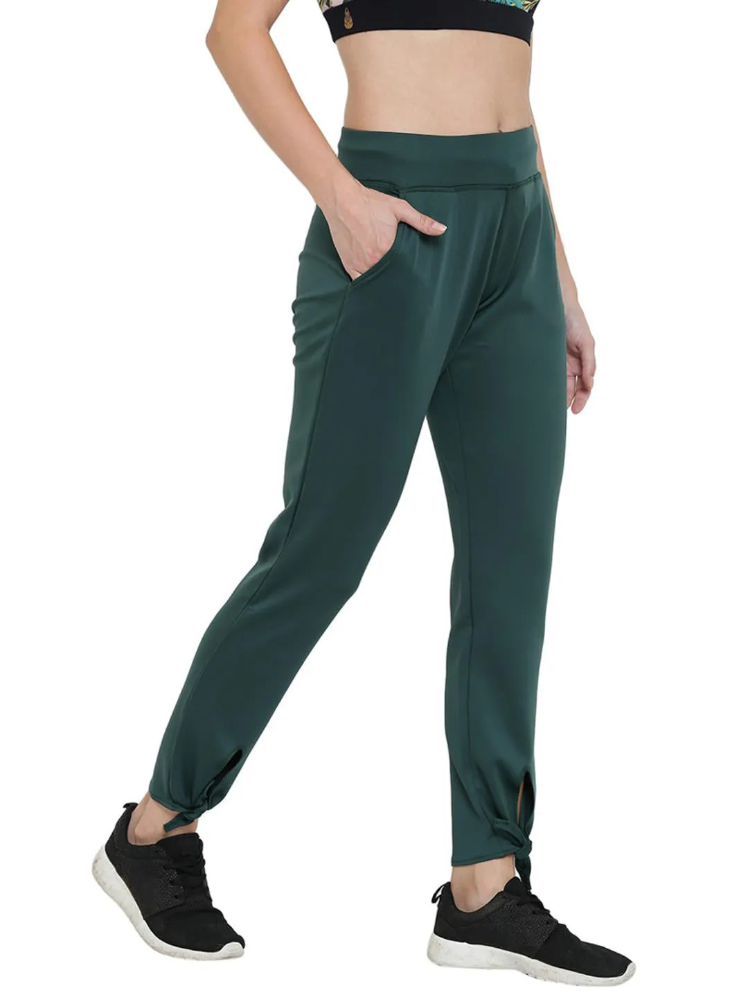 Alcis Women Olive Green Joggers 409WPN232