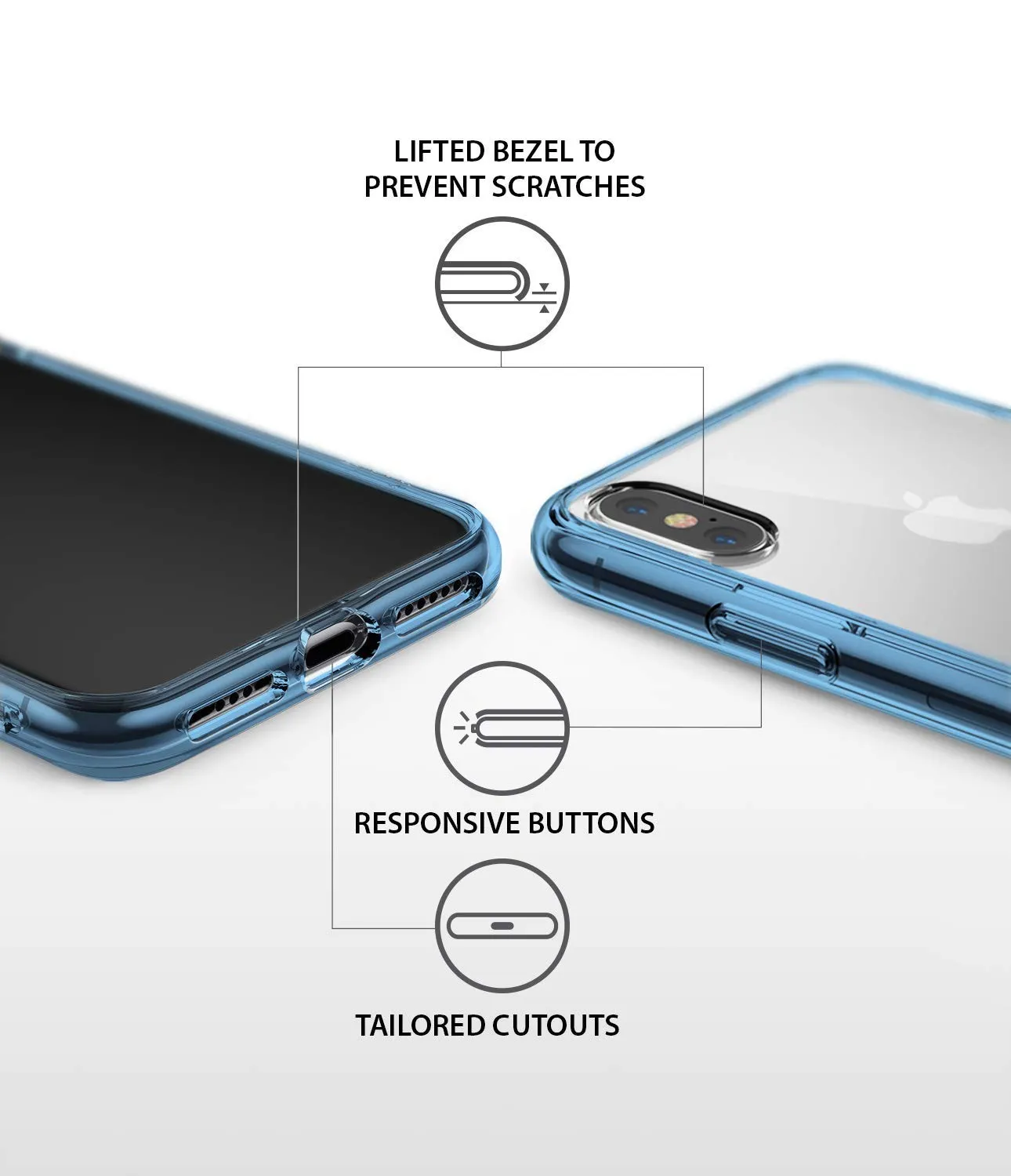 Apple iPhone X / XS Case | Fusion - Aqua Blue