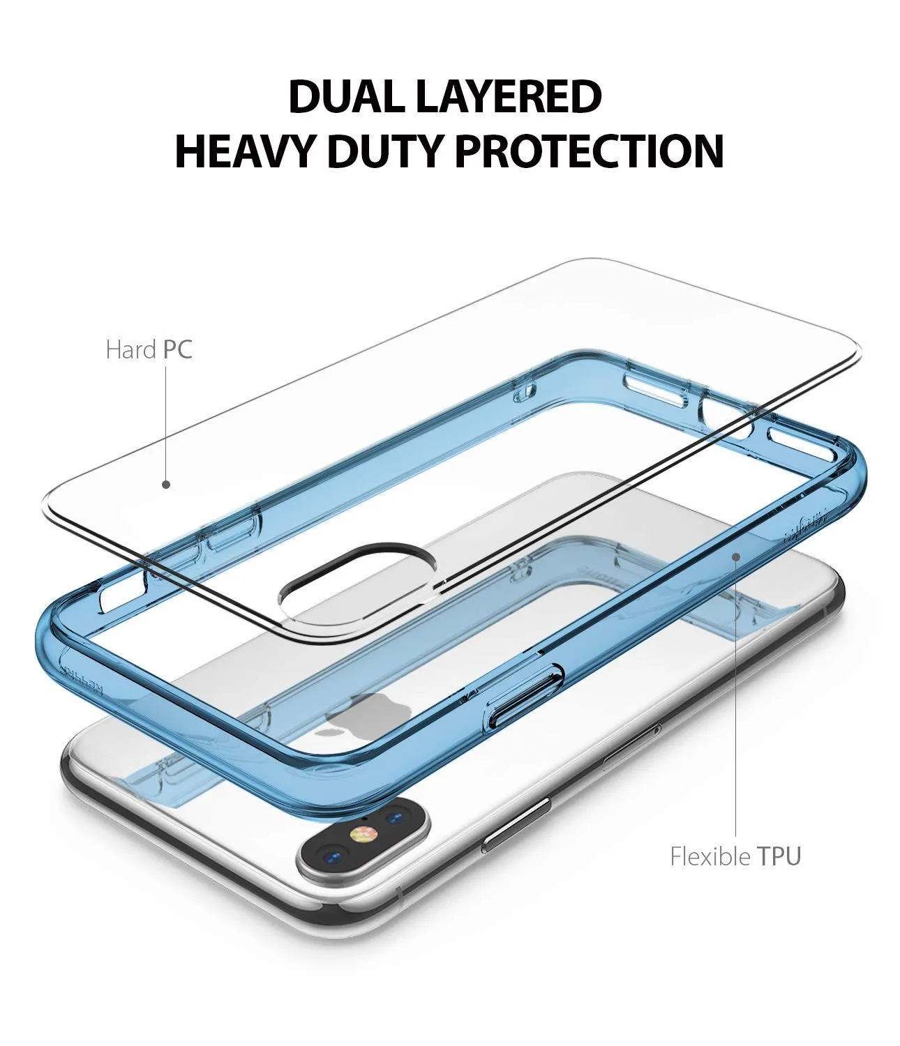 Apple iPhone X / XS Case | Fusion - Aqua Blue