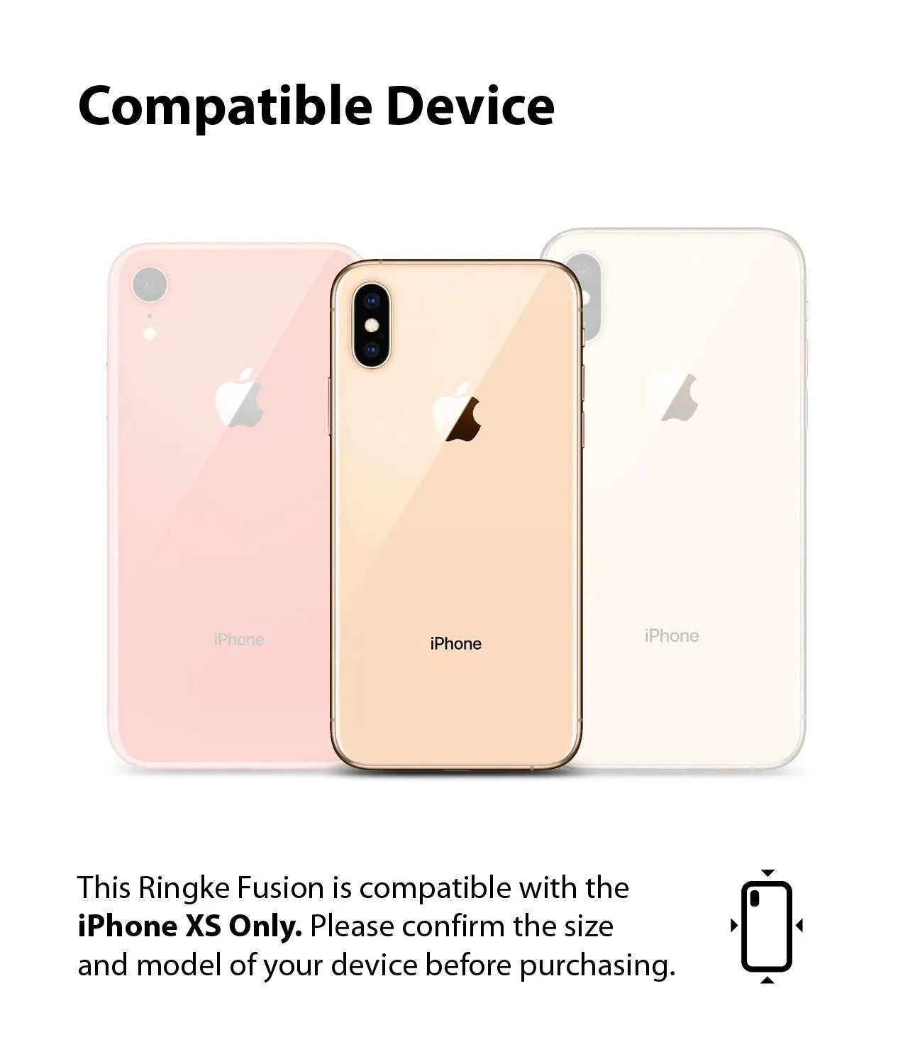 Apple iPhone X / XS Case | Fusion - Matte Clear