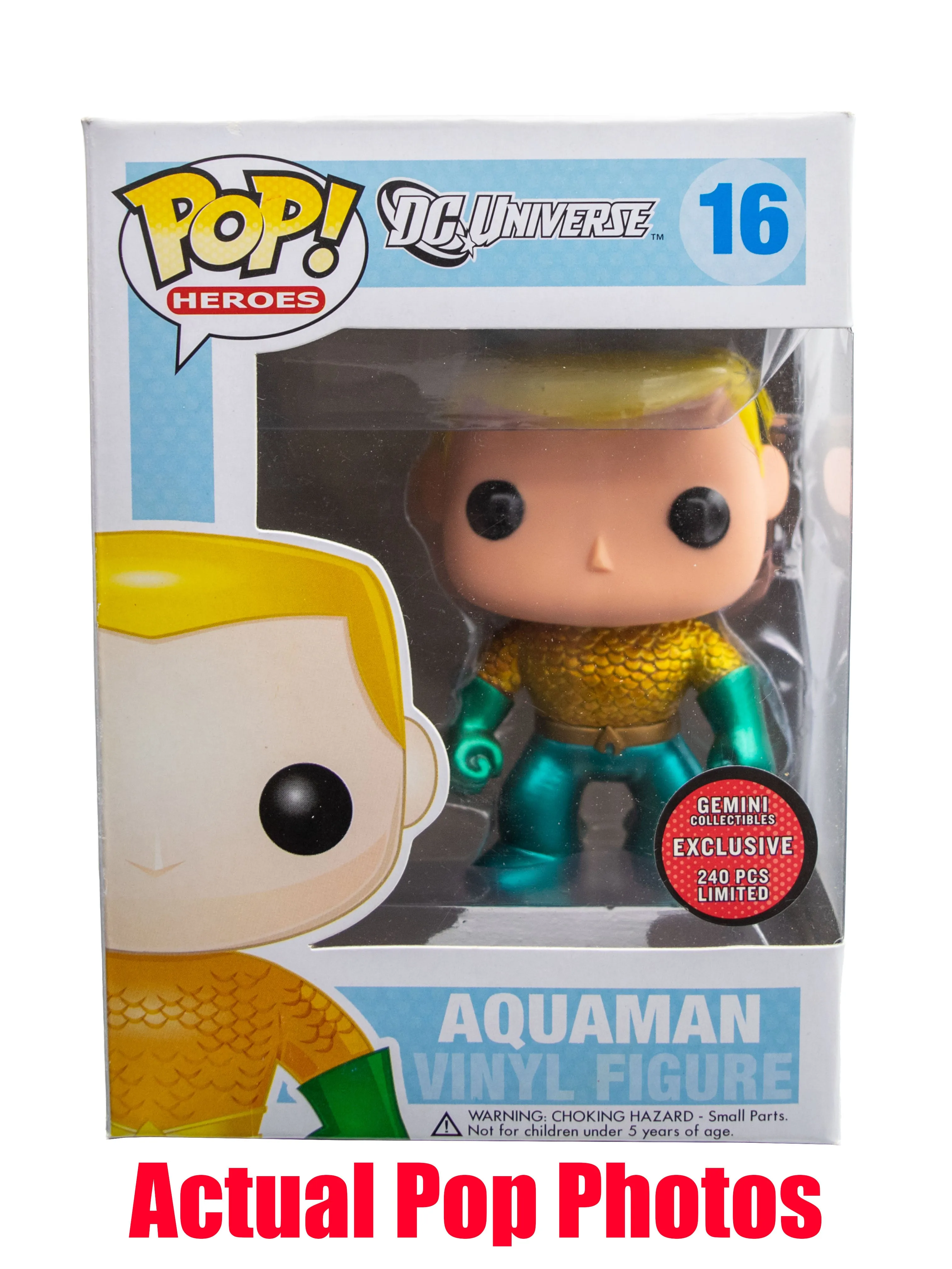 Aquaman (Metallic) 16 - Gemini Collectibles Exclusive /240 made  [Condition: 6.5/10]