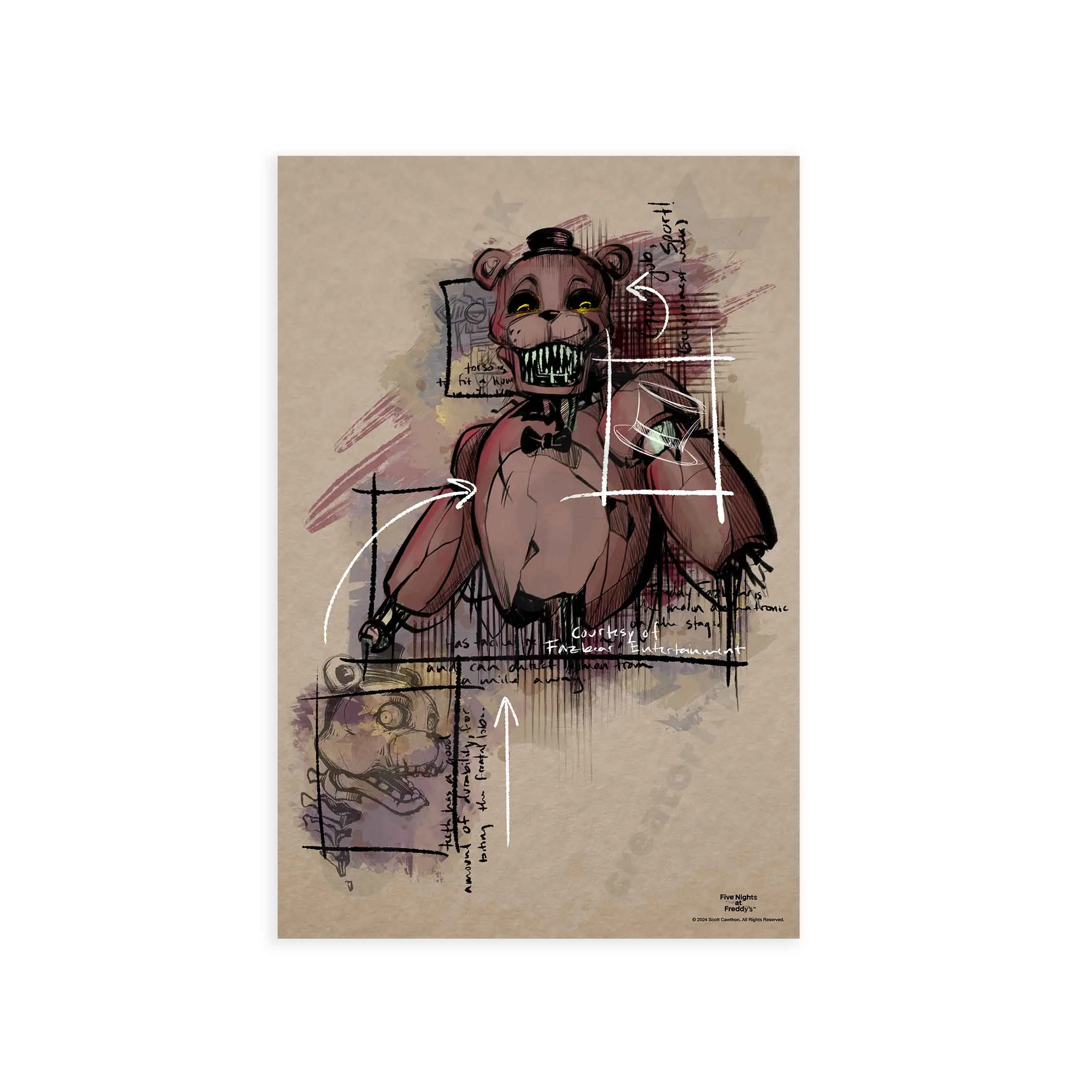 Art Series Freddy Fazbear Poster