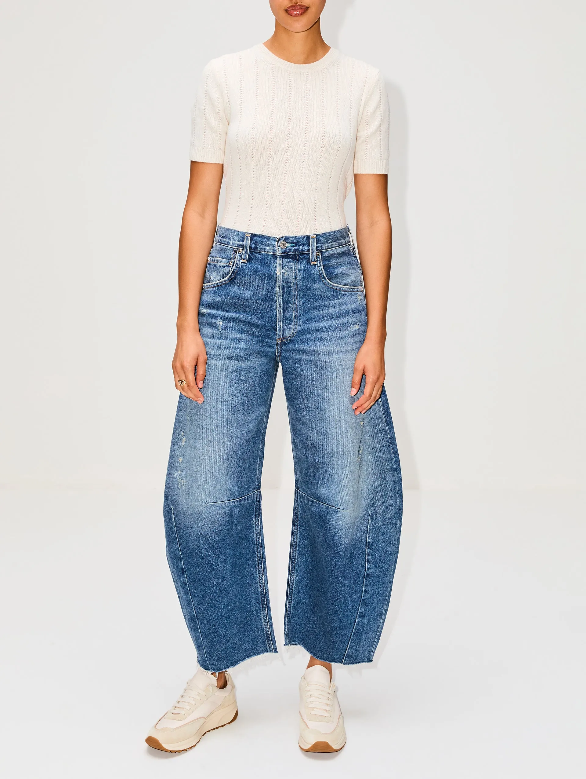 Audrey Pointelle Crew Top