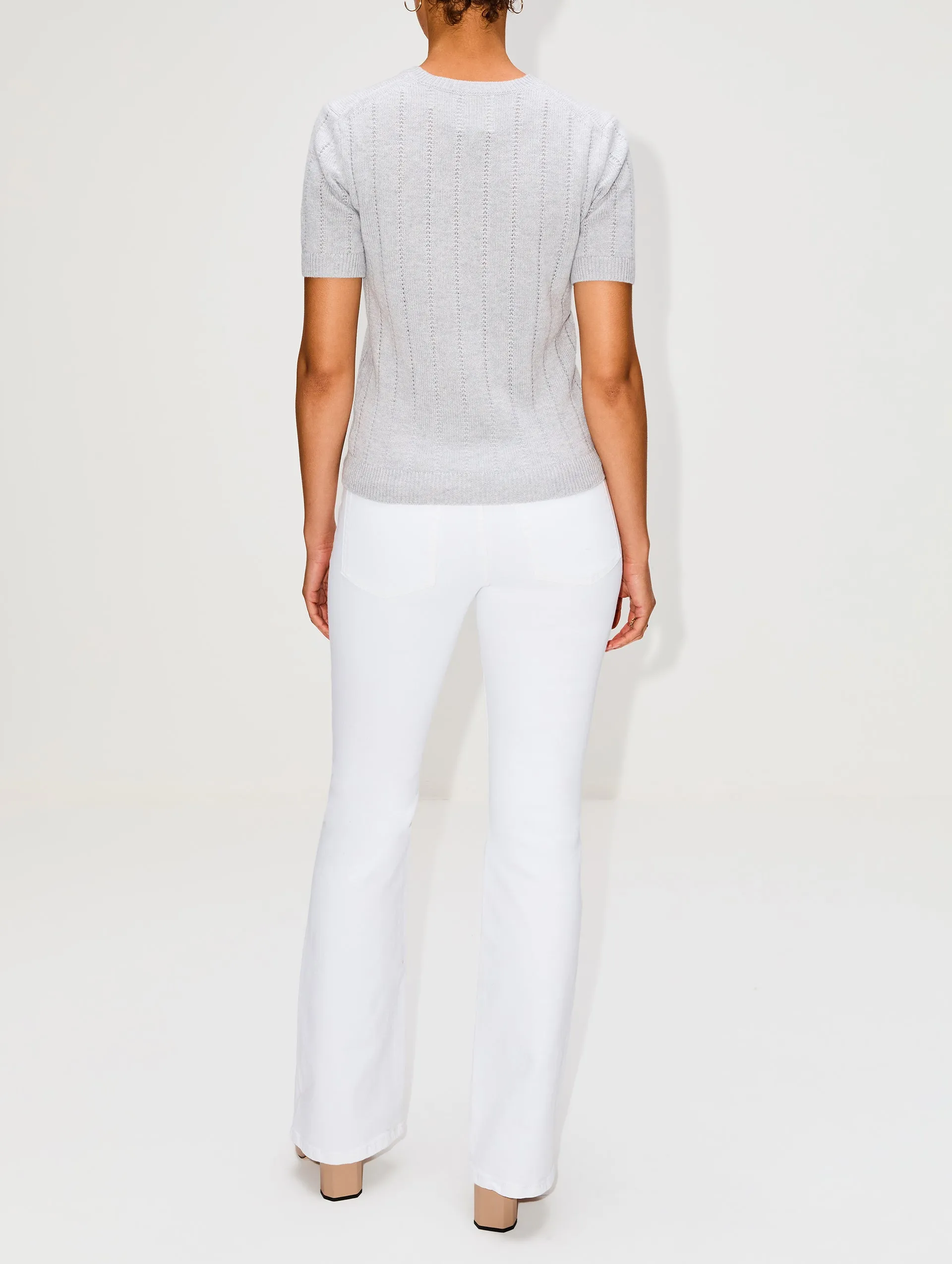 Audrey Pointelle Crew Top