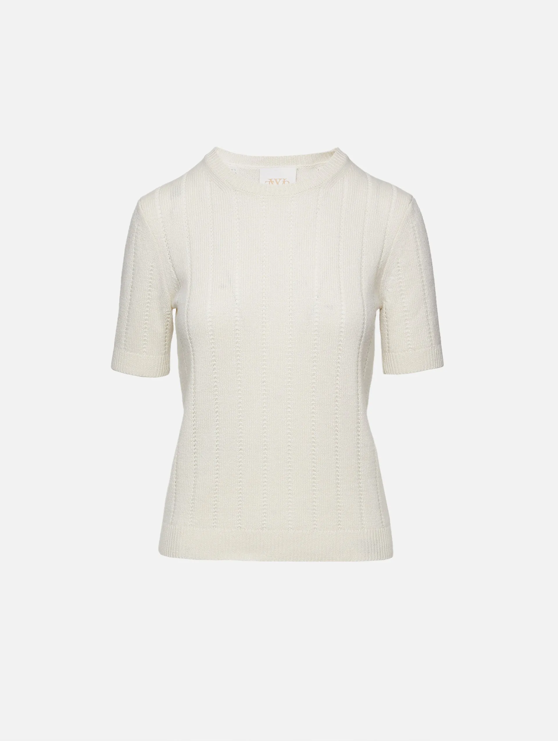 Audrey Pointelle Crew Top