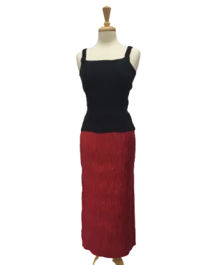 B811 - Greta Crinkle long Murat skirt.  Made in France