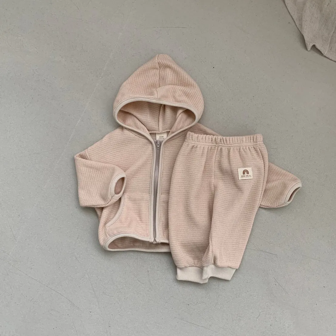 Baby BH Waffle Pull-on Jogger Pants (3-18m) -  2 Colors