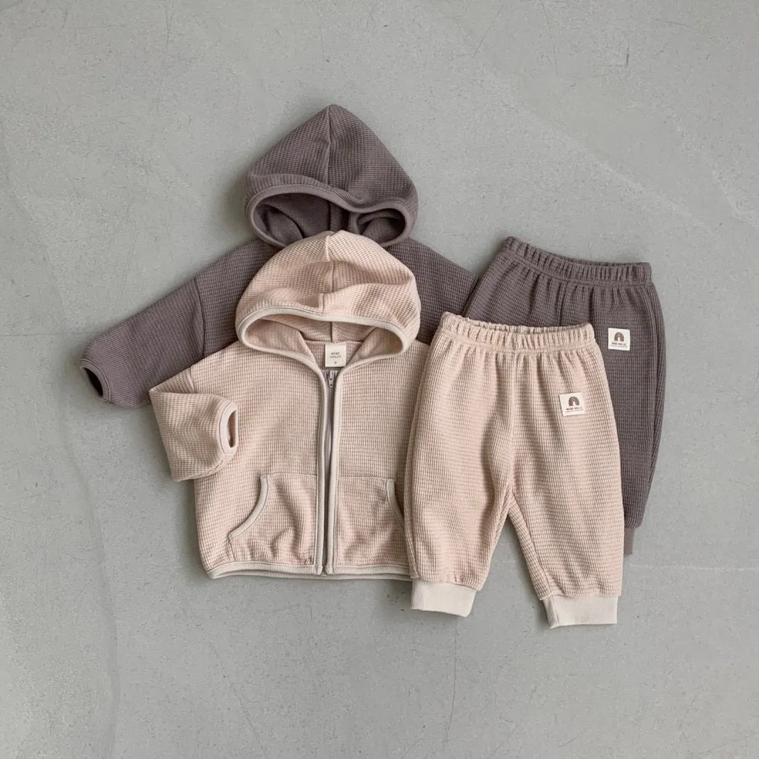 Baby BH Waffle Pull-on Jogger Pants (3-18m) -  2 Colors