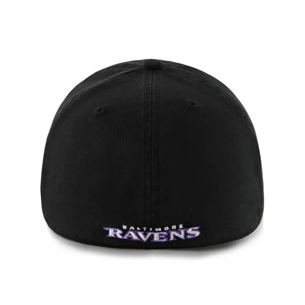 Baltimore Ravens 47 Brand Classic Black The Franchise Fitted Hat Cap