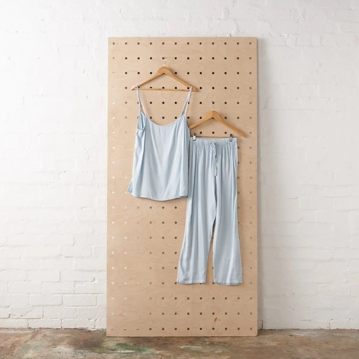 Bamboo Pyjama Set - Cami and Pant in Baby Blue