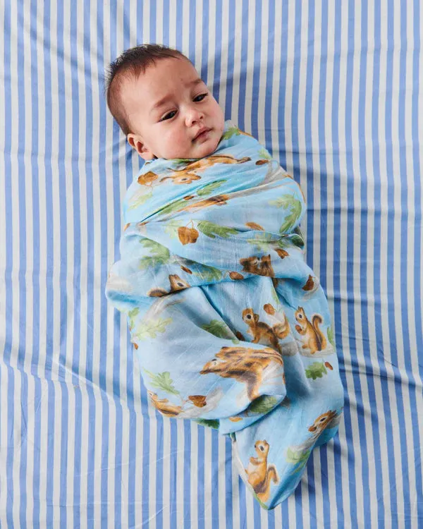 BAMBOO SWADDLE | Squirrel Scurry