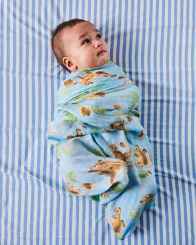 BAMBOO SWADDLE | Squirrel Scurry