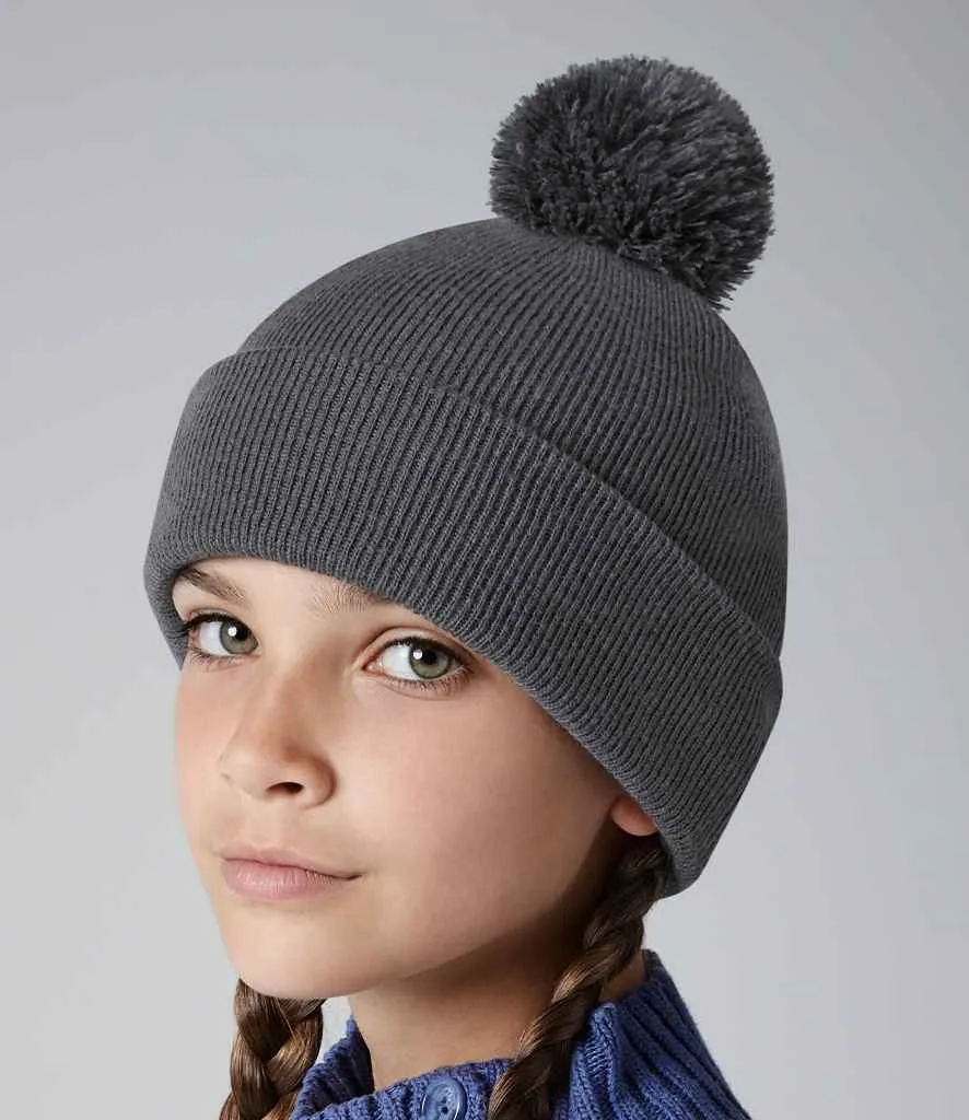 BB426B - Beechfield Kids Original Pom Pom Beanie