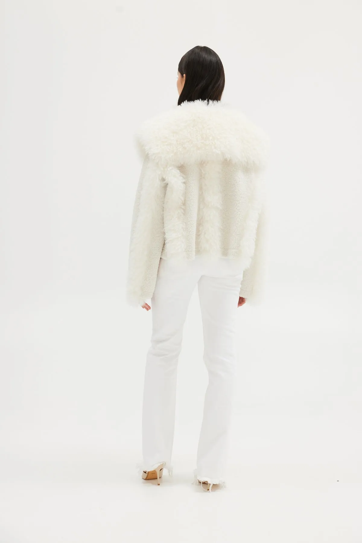 Bella Shearling Jacket - Off White