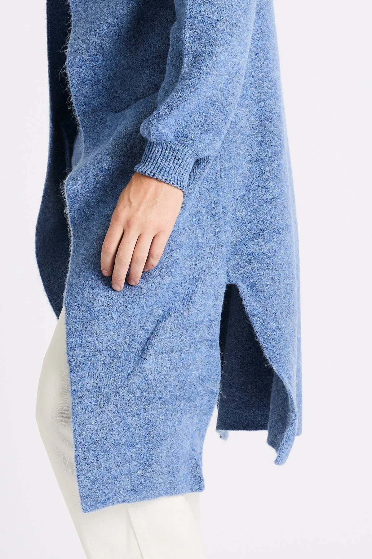   Beryll Alvaro Cashmere Blend Coat with Hood | Juicy Blue