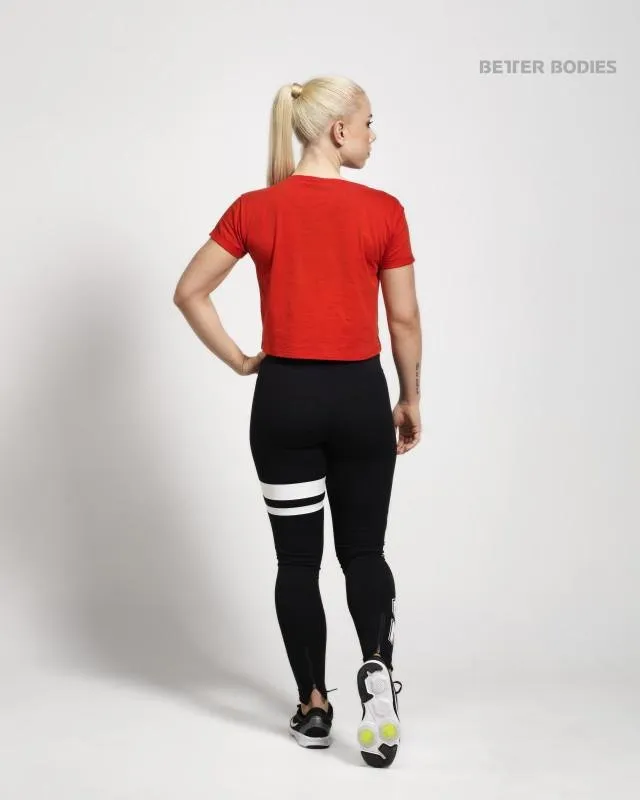 Better Bodies Varsity Tights - Black-White