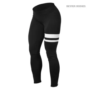 Better Bodies Varsity Tights - Black-White
