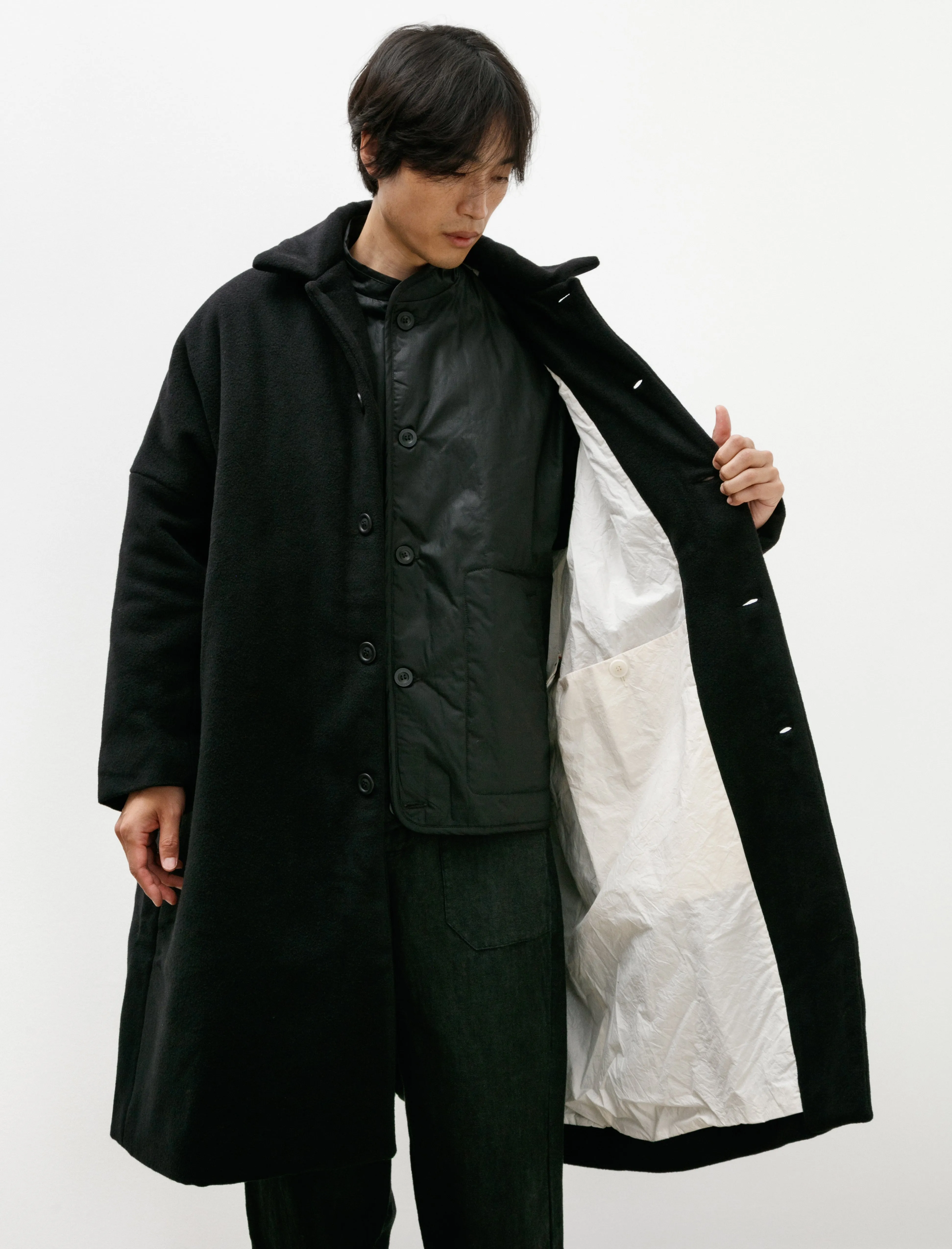 Big Blobby Coat M Cashmere Kasper Black