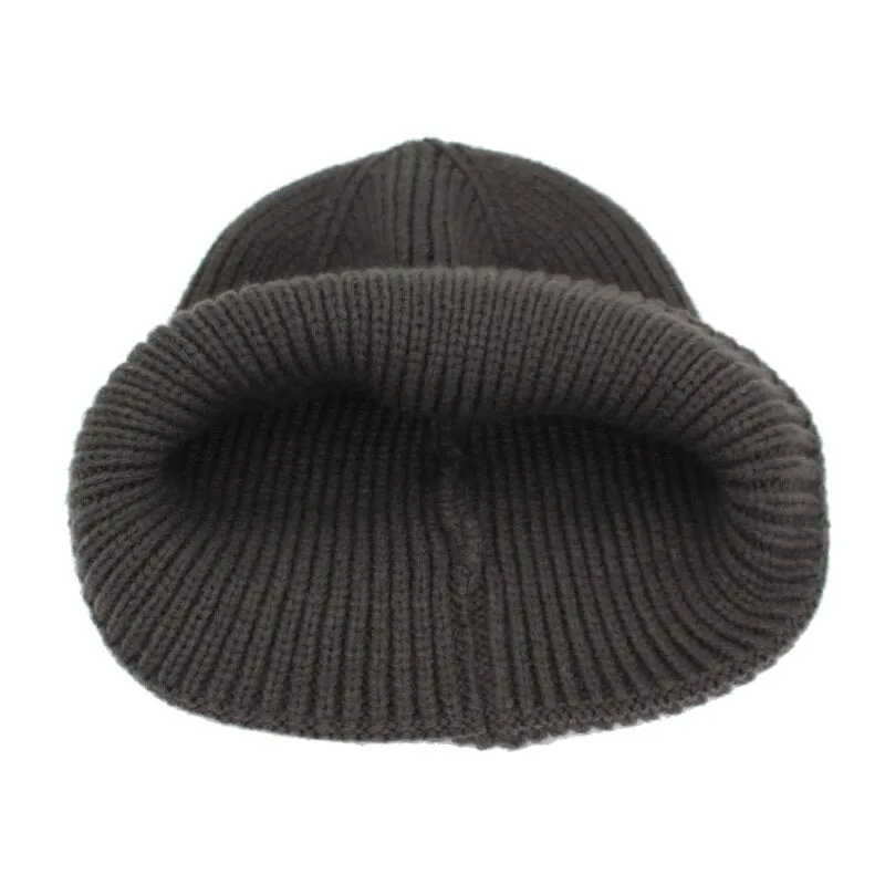 Black Ribbed Beanie