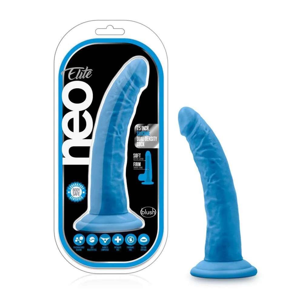 Blush Neo Elite 7.5" Silicone Dual Density Cock