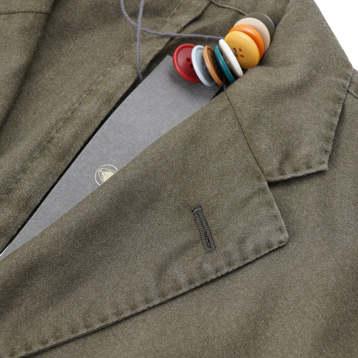 Boglioli Lightweight Cashmere-Silk K-Jacket