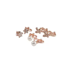 boutique dazzle clip on earrings, 3 sets