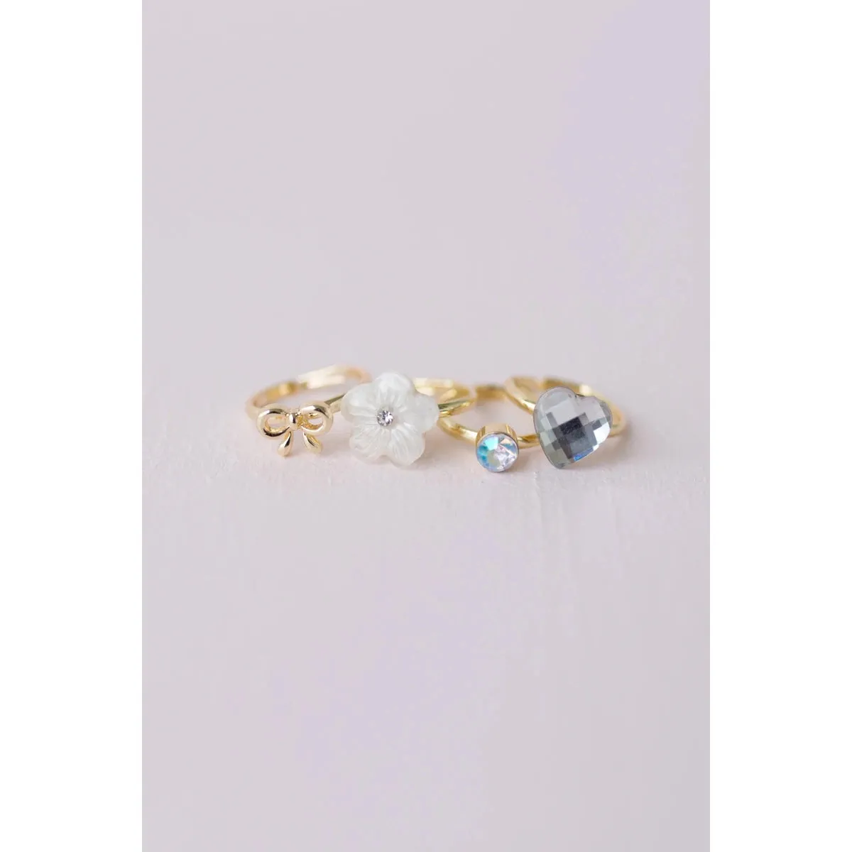 boutique sassy rings, 4pcs