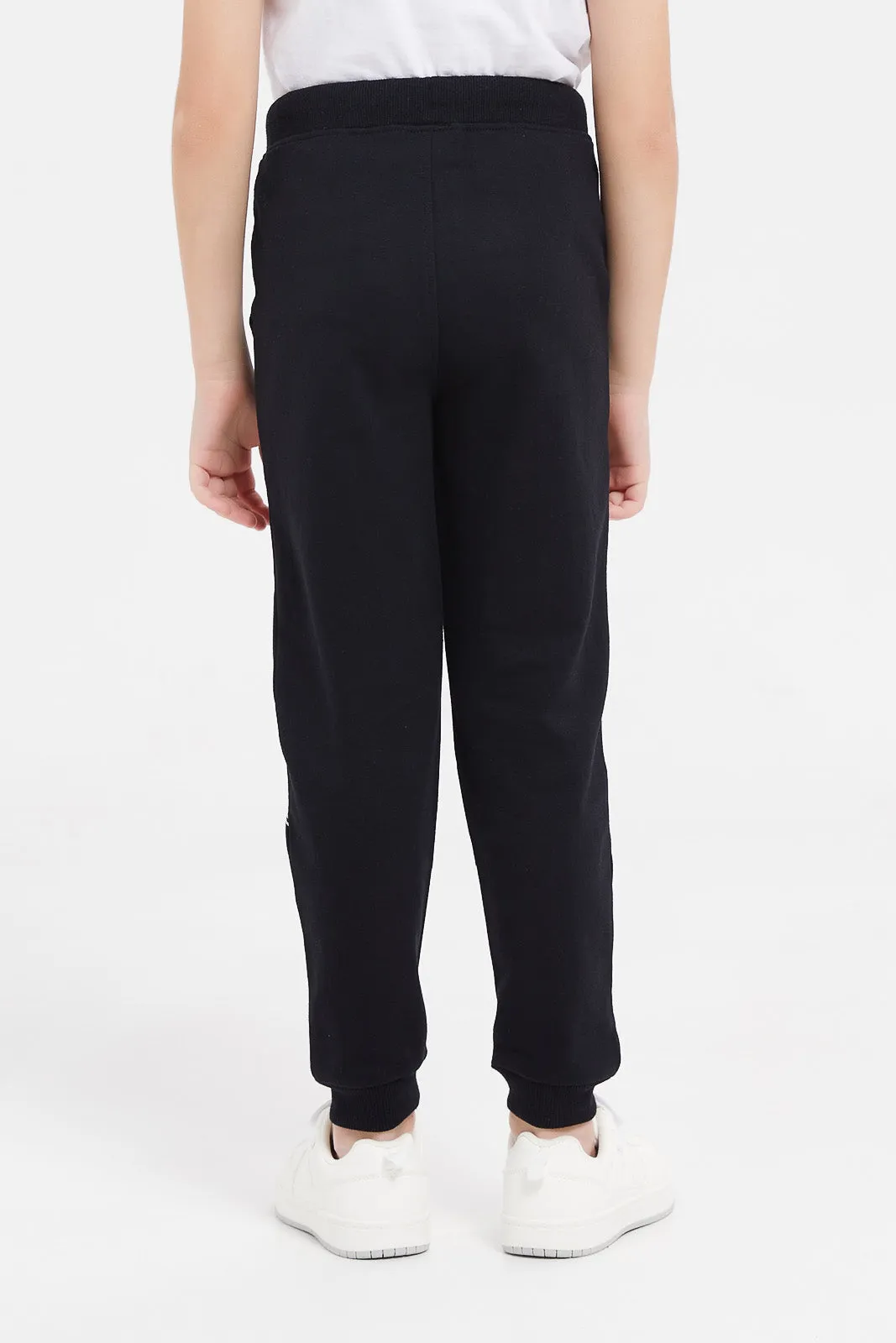 Boys Black Micky Mouse Joggers