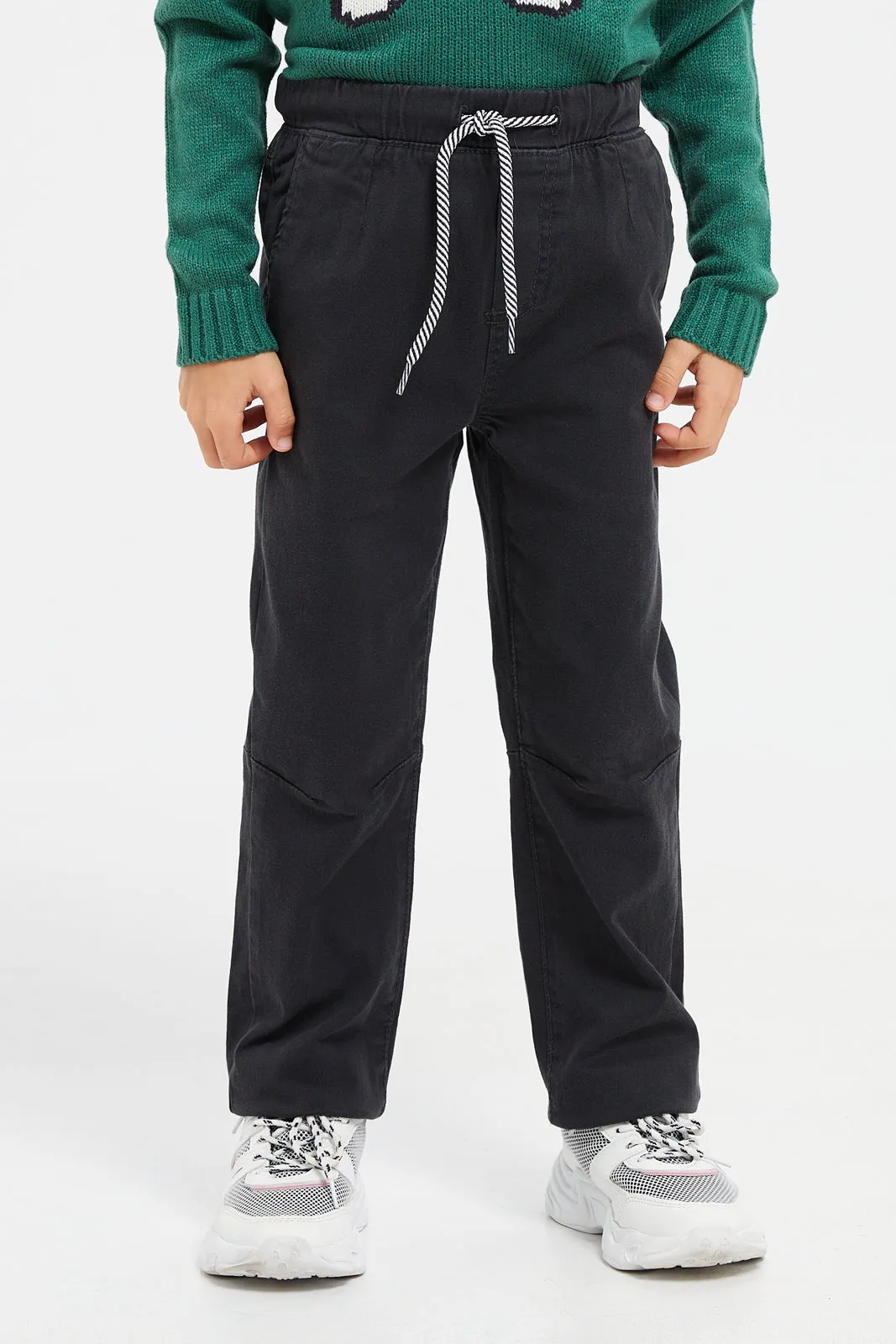 Boys Charcoal Pocket Jogger
