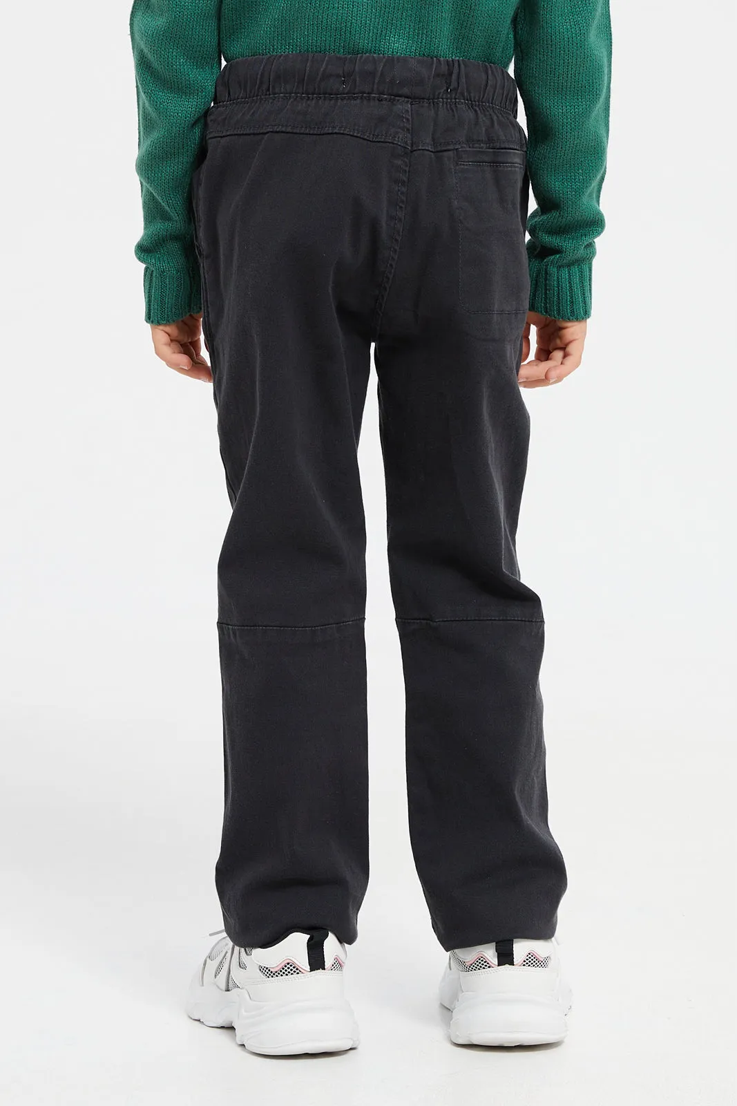 Boys Charcoal Pocket Jogger