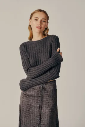 BUDDLEIA CROP SWEATER