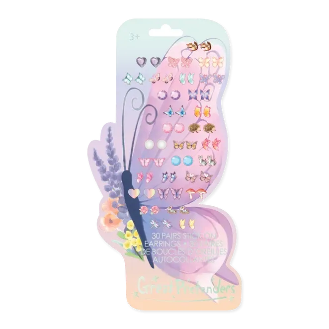 butterfly sticker earrings