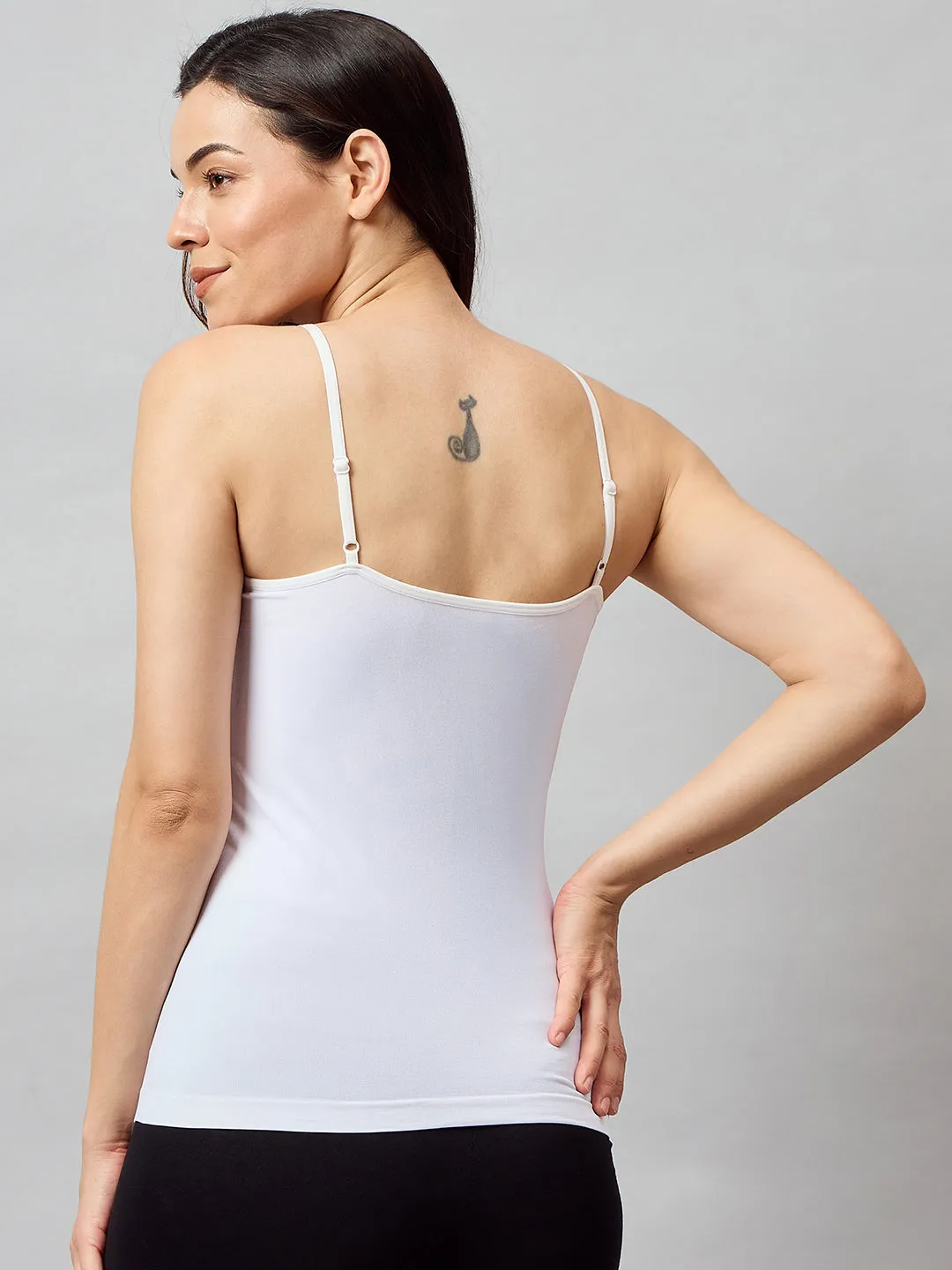 C9 Airwear Women's Seamless Shoulder Strap Camisole - White