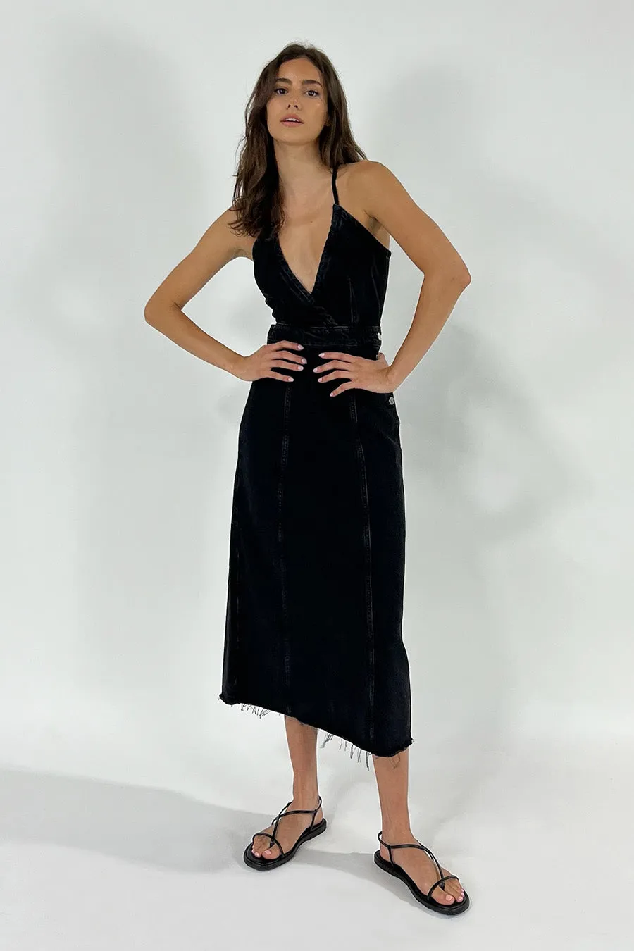 Callista Maxi Dress - Black Rock