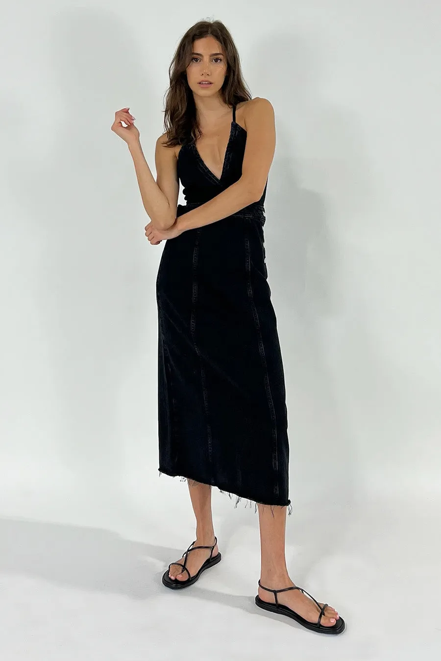 Callista Maxi Dress - Black Rock