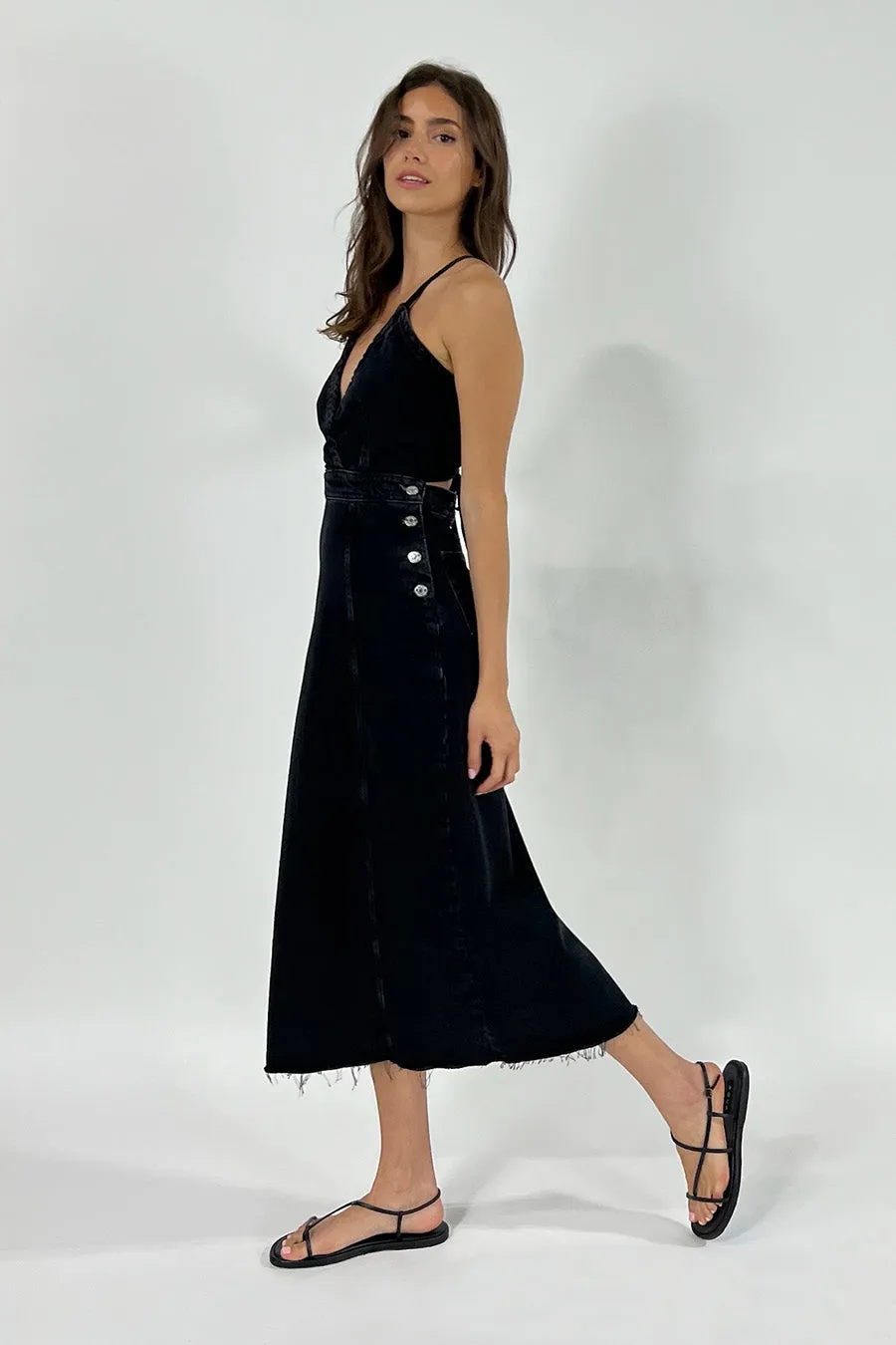 Callista Maxi Dress - Black Rock