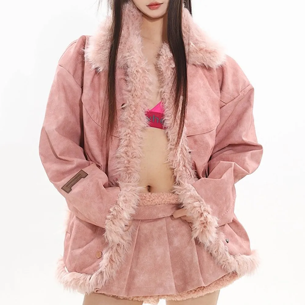 Campus Queen Fur Trim Jacket