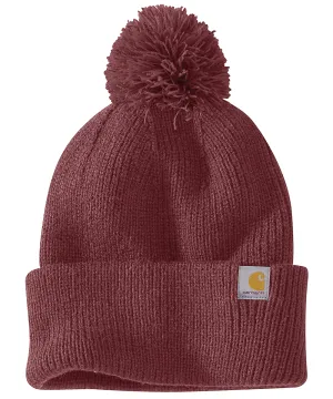 Carhartt Knit Pom Pom Cuffed Beanie - Sable