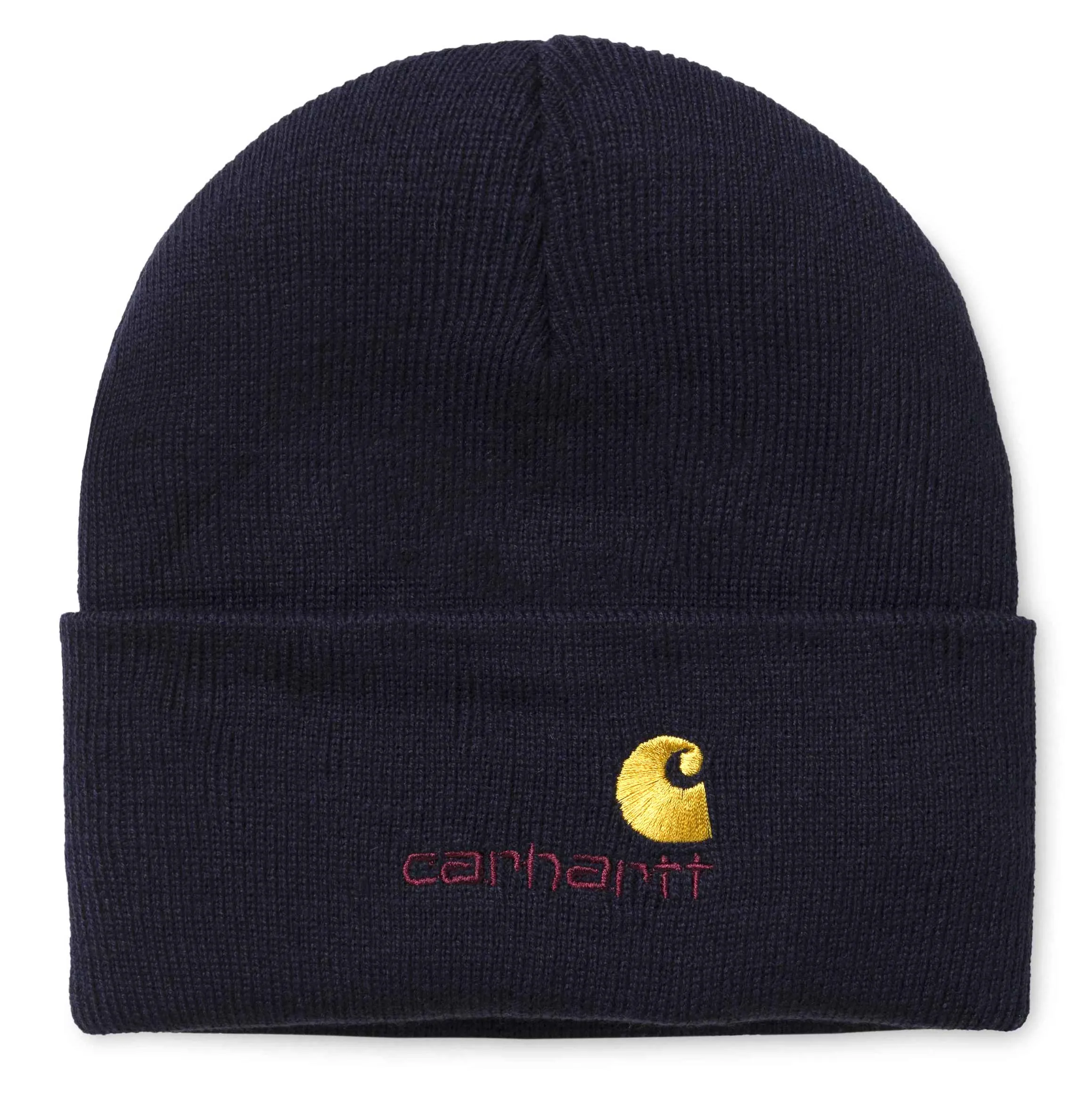 Carhartt WIP American Script Beanie – Dark Navy